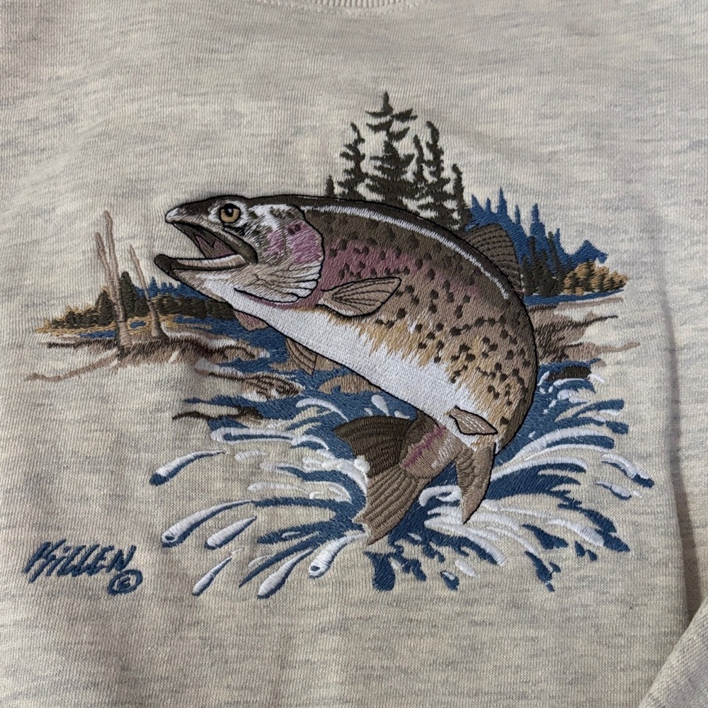 Men's Beige Graphic Sweater - Picture 2 of 6